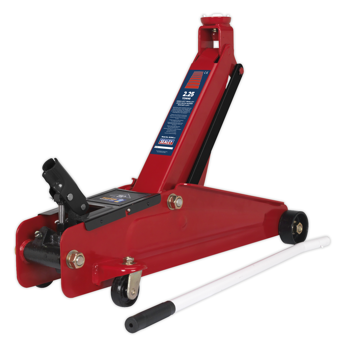 2 tonne High Lift Hydraulic Trolley Jack-Portable Garage Jacks-with Super Rocket Lift and Carry Bag-Car 4x4 Van SUV Low Entry 