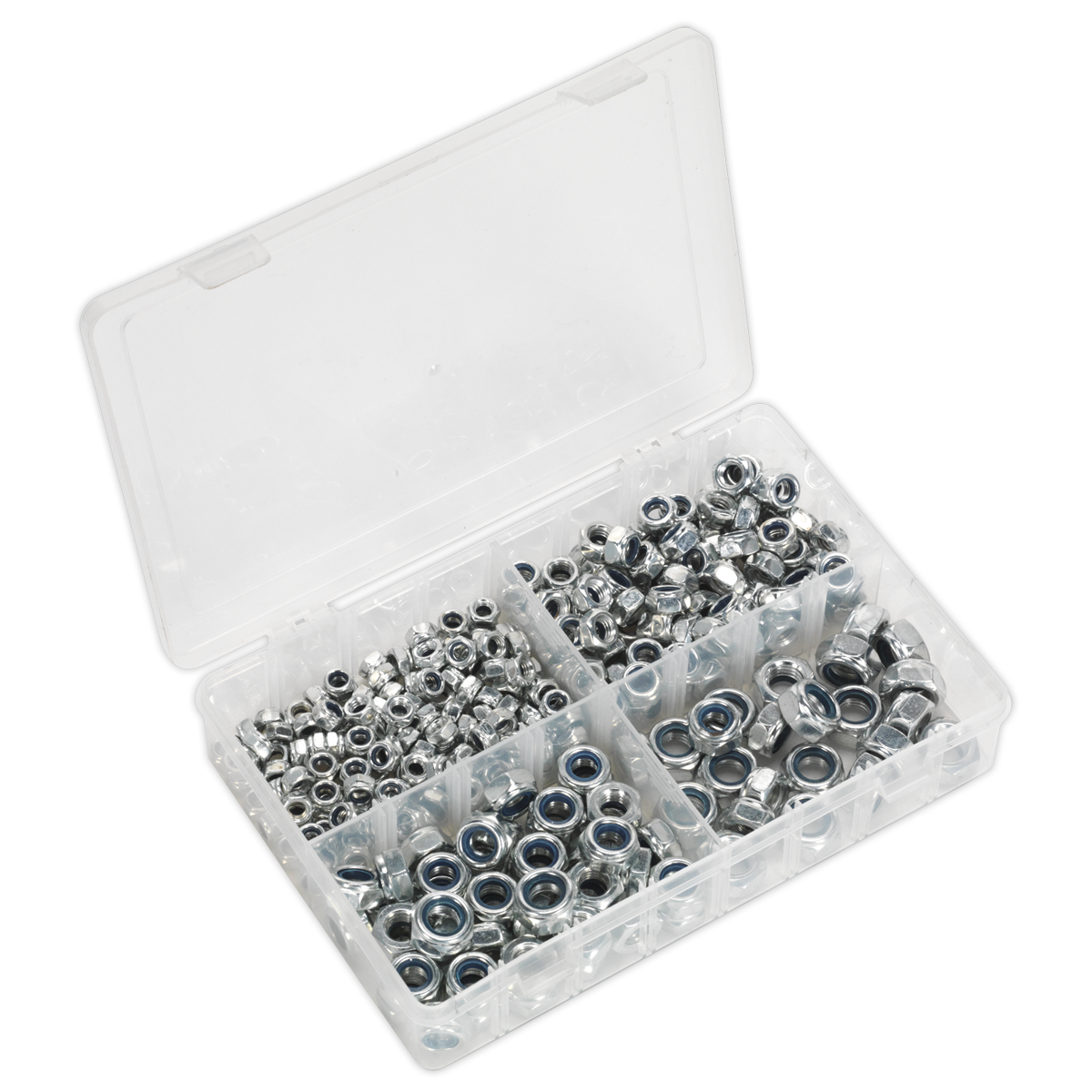 Nylon Locknut Assortment 300pc M6-M12 Metric - Huttie