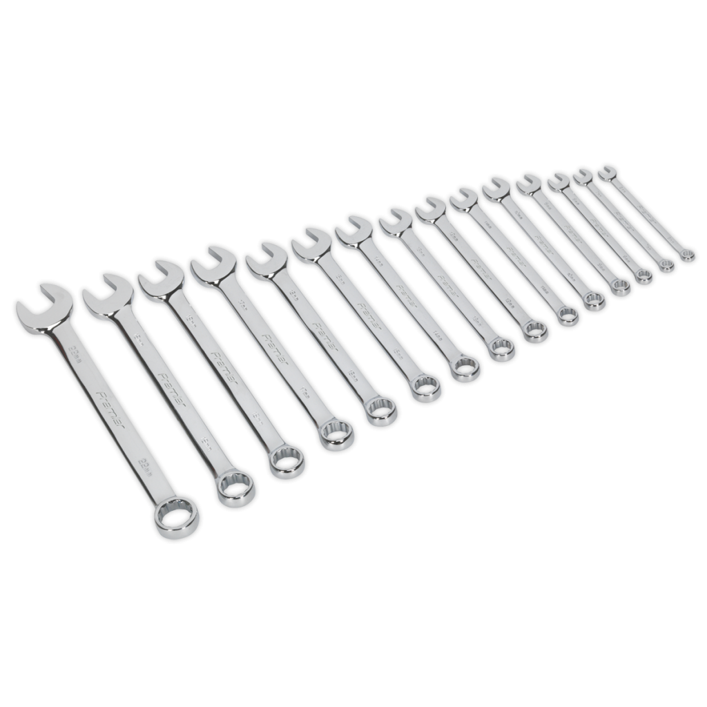 Combination Spanner Set 15pc Metric Huttie