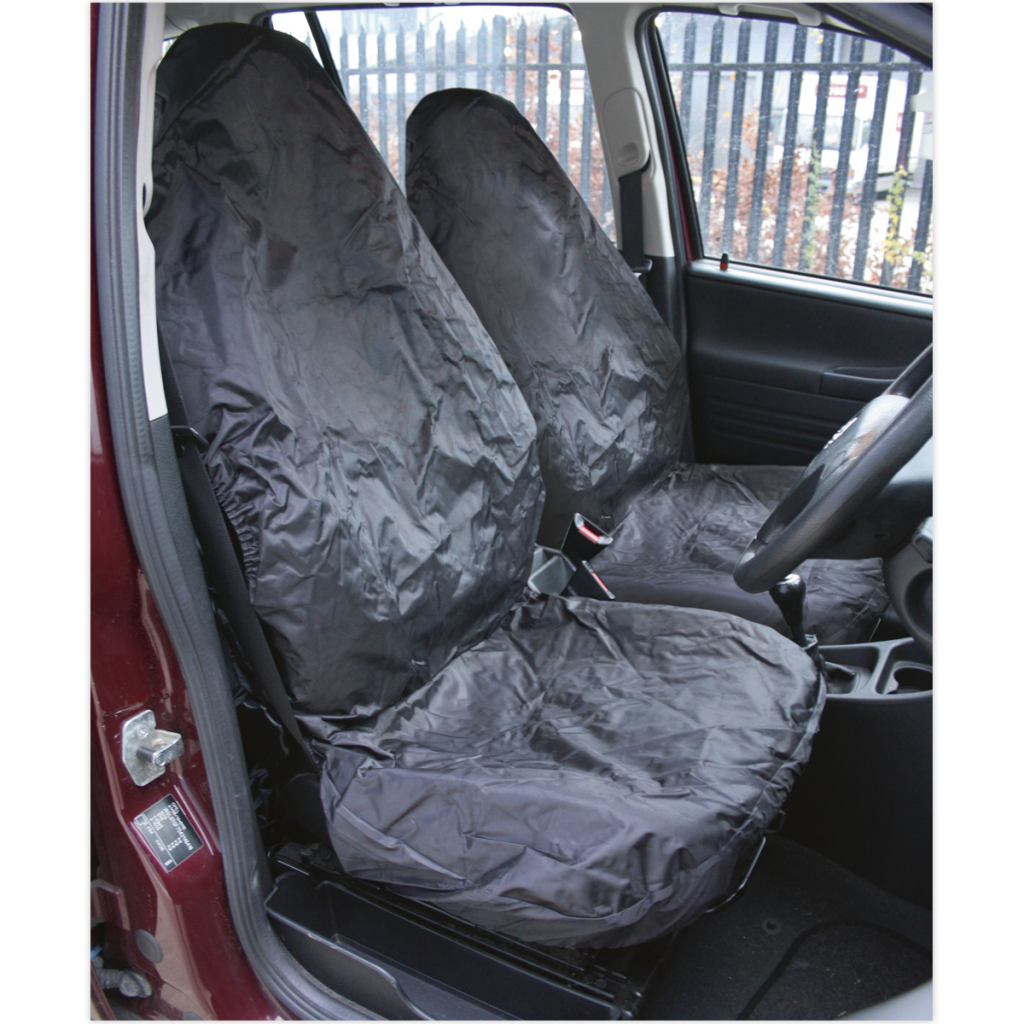 Front Seat Protector Set 2pc HeavyDuty Huttie