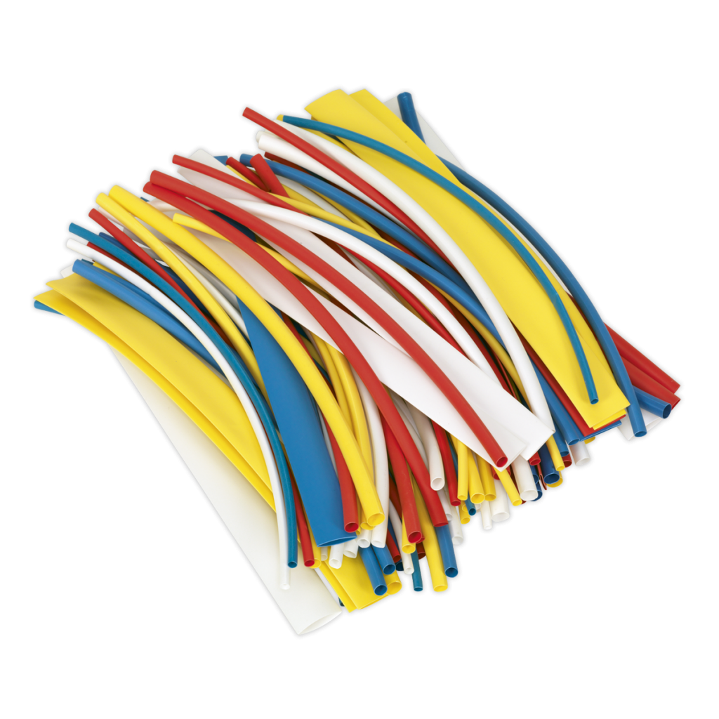 Heat Shrink Tubing Mixed Colours 200mm 100pc Huttie