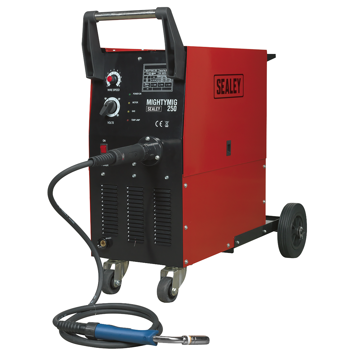 Professional Gas/No-Gas MIG Welder 250Amp with Euro Torch - Huttie