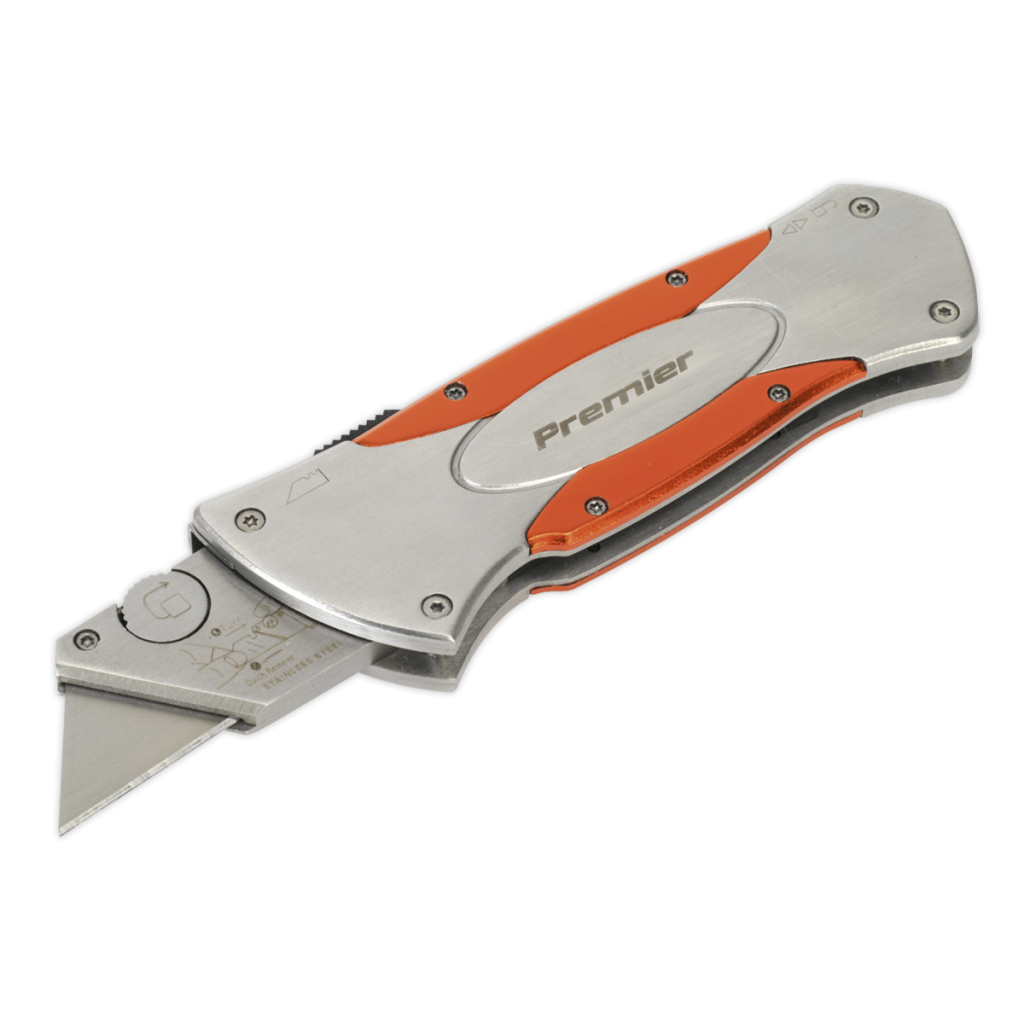 Retractable Utility Knife Quick Change Blade HeavyDuty Huttie
