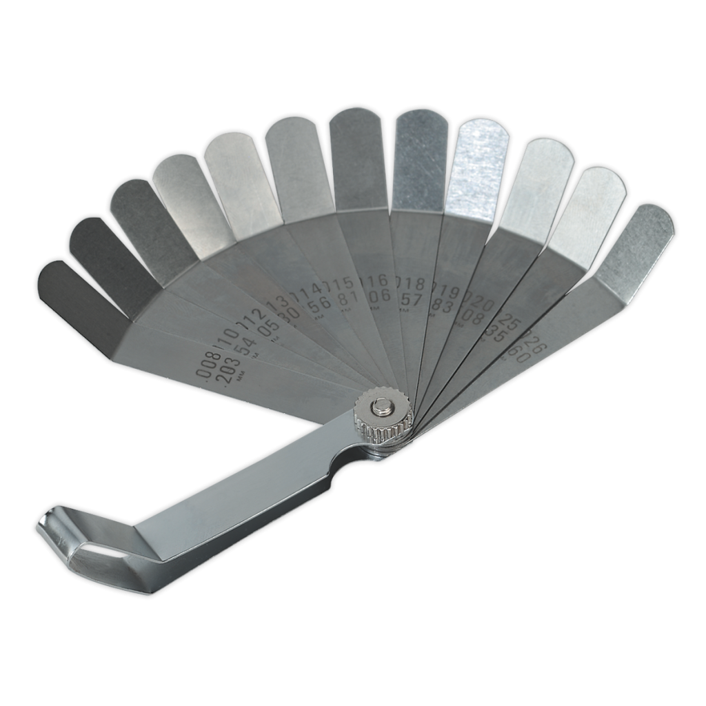 Feeler Gauge 12 Blade Offset Dual Marked Huttie