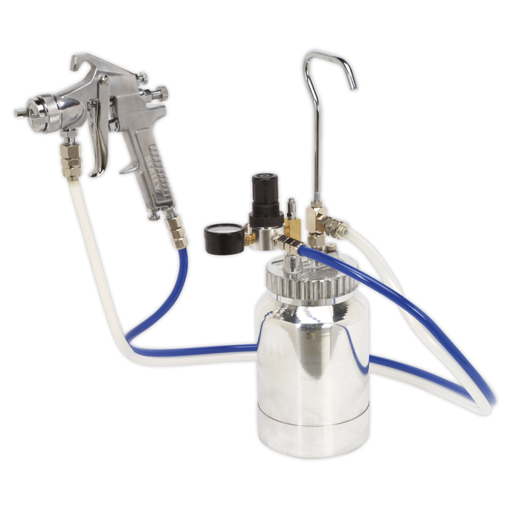 Pressure Pot System with Spray Gun & Hoses 1.8mm SetUp Huttie